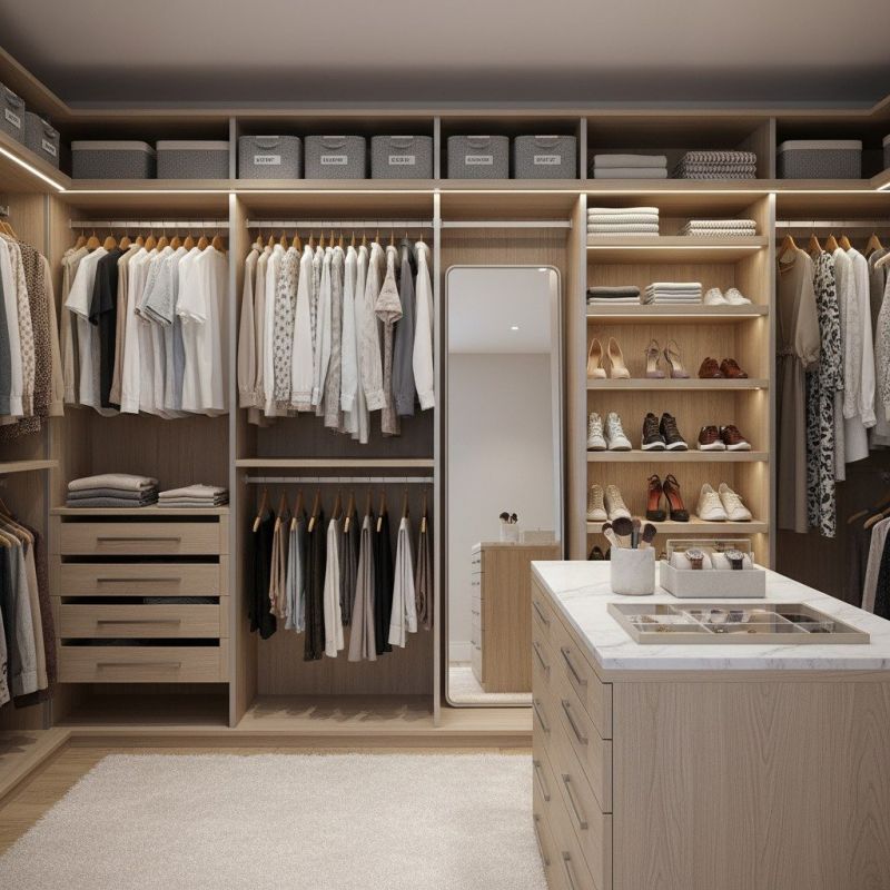 Walk-In Closet Organization Installation Design Trends